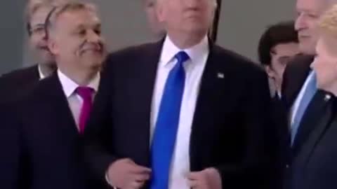 Donald J Trump - Push, out of my way, piece of sh*t.