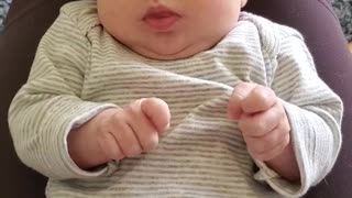 Cute Baby Forces a Fart