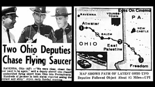 85-MILE UFO CHASE DISCUSSED BY WITNESS DEPUTY SHERIFF DALE SPAUR 1966