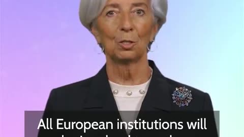 President of the European Central Bank, Christine Lagarde, announces EU's CBDC