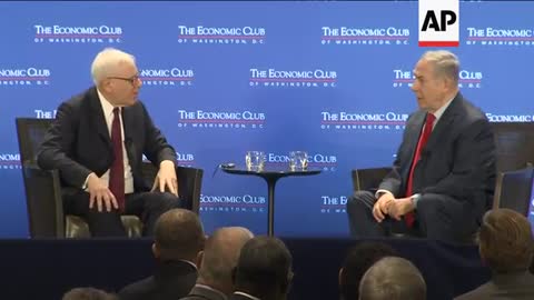 Benjamin Netanyahu speaking at the Economic Club of Washington