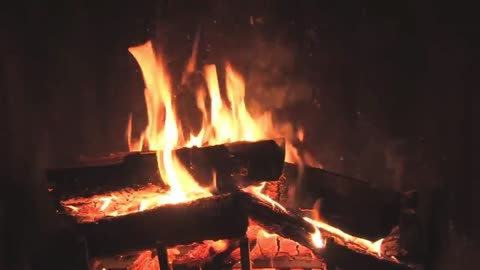 8 Beautiful Relaxing Music, Stress Relief with fireplace