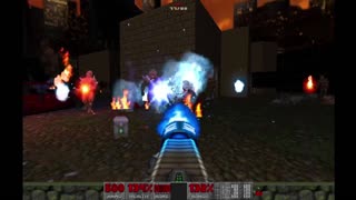 Brutal Doom 2 - Hell on Earth - Ultra Violence - Suburbs (level 16) - 100% completion