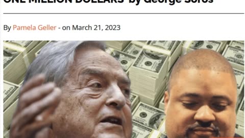 MAHNATTAN DA ALVIN BRAGG WAS PAID OVER 1 MILLION DOLLARS BY GEORGE SOROS