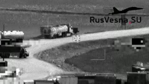 Russian Drone captures US Tankers smuggling Syrian Oil into Iraq