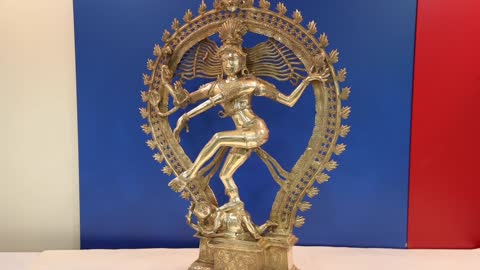 35" Large Dancing Lord Shiva (Ananda-Tandava) | Handmade | Made In India | Exotic India Art