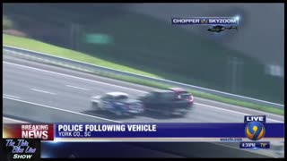 🚨Crazy Prius Pursuit Ends Up Going Into Woods