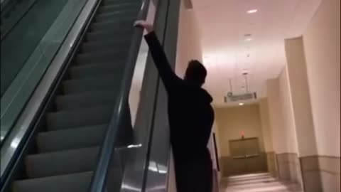 How to ride the escalator like a boss