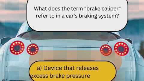 Basic Car Repair Knowledge Question 11