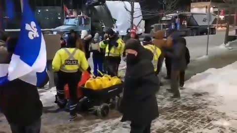 Police Show Reckless Disregard For Life As They Unlawfully Confiscate Fuel In Sub-Zero Temperatures