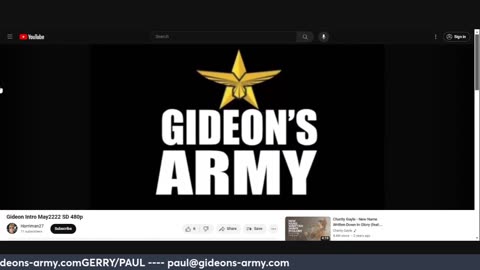 GIDEONS ARMY THURSDAY 2/22/24 @ 930 AM EST