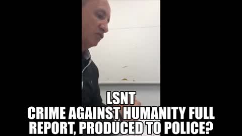 Mark Sexton At Police Station Reporting Genocide With Evidence