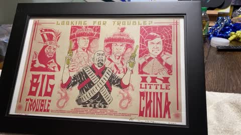 Big Trouble In Little China print going to China for James Pax (Lightning) signature