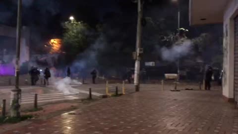 Con disturbios terminó el 7 de agosto en Bucaramanga