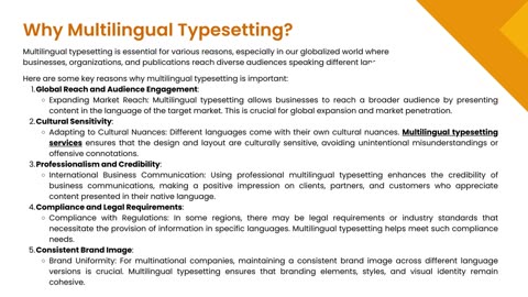 Multilingual Typesetting Services: Elevating Your Content Across Languages