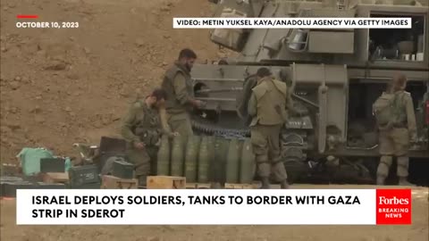 Israeli Tanks Fire Into Gaza Strip From Sderot In Response To Hamas Attack