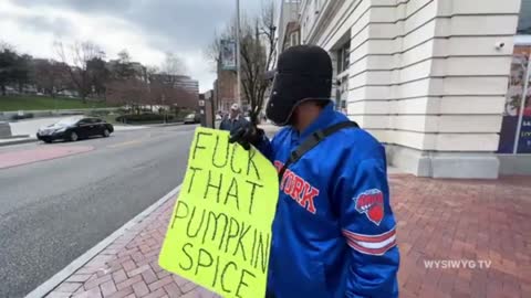 "F&*% That Pumpkin Spice" Street Interview in Harrisburg, PA 3-28-22