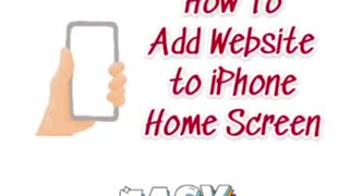 Add website to iPhone home screen