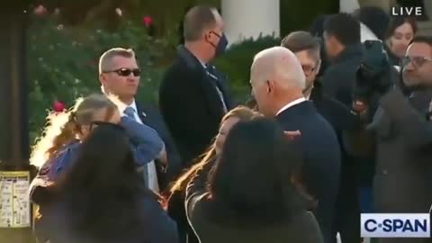 Biden gets karate chopped by a little girl