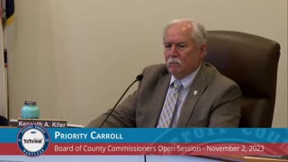 Carroll County Commissioner Kenny Kiler provides an update on the poolroom closure at North Carroll