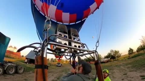 Watch the sunrise from a hot air balloon