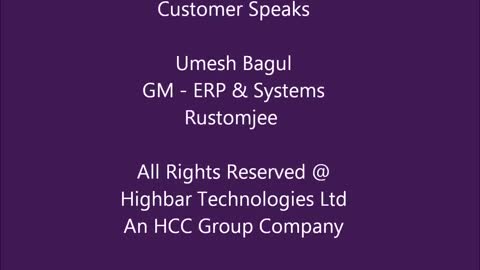 Customer Testimonial Umesh Bagul Rustomjee