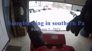 Snowblower Cam in Southern Pa