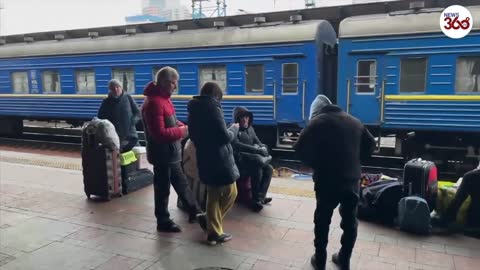 Ukrainian invasion: Tearful Goodbyes At Dnipro & Kyiv's Train Station