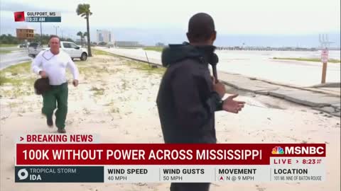 MSNBC Forced to Cut Away from Storm Coverage as Heckler Gets into Reporter’s Face