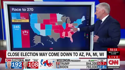 Video of live news showing showing 19,000 vote-flip from Trump to Biden