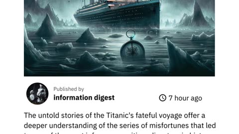 untold stories of the Titanic's fateful voyage