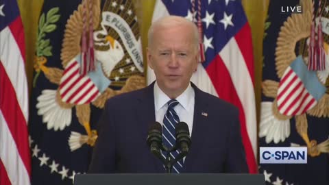 Biden's Brain Freezes During First Press Conference Of His Presidency