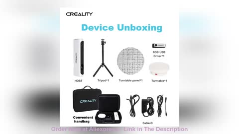 ☑️ CREALITY 3D Scanner CR-Scan 01 High Precision Automatic Matching Combo Industrial Kit Support OBJ