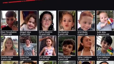 The list with the kids Kidnapped to Gaza by the HAMAS