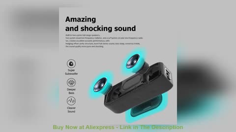 ☘️ XDOBO Wing 2020 Portable Bluetooth Speakers True Wireless Stereo Super Bass Sound TWS Waterproof