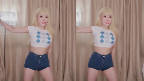 Afreecatv BJ金娜美舞蹈剪辑Hot dance clip Korean female anchor.