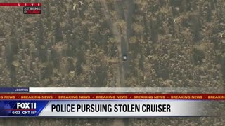 🚨INSANE 110 MPH, Off Road Police Pursuit, Stolen Cruiser & Pick Up, Carjacking, Foot Bail, Crashes