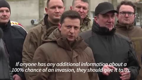 Ukraine President demands evidence prove the "Russian plan to invade his country" conspiracy theory.