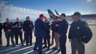 Trump Meets With Law Enforcement Before His Ohio Rally