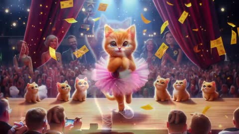 The bullied Sad Kitten who loved dancing becomes a star 😿😻#cat (keep your dreams alive)