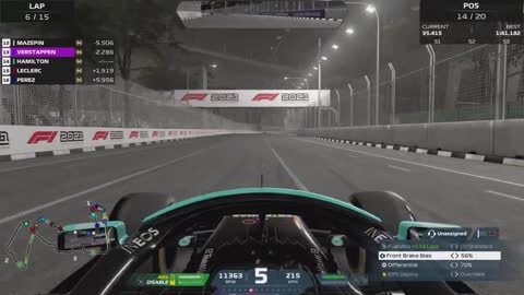 F1 2021 - Championship Round 16 Singapore Mercedes F1 W12 Hamilton