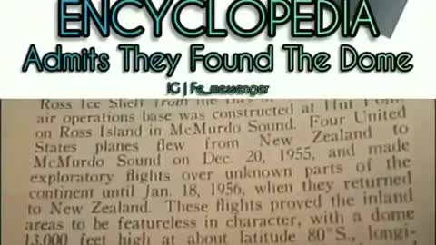 1958 Encyclopedia Admits They Found The Dome