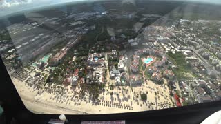 Helicopter Flight Over Dominican Republic