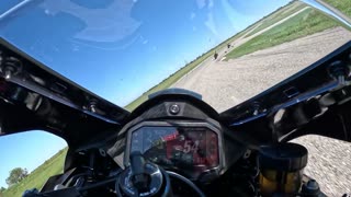 Kawasaki zx10r laps at MSRH track near Houston, TX at RideSmart event