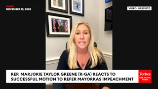 BREAKING: Marjorie Taylor Greene Reacts To 8 Republicans Helping Stop Mayorkas Impeachment Attempt