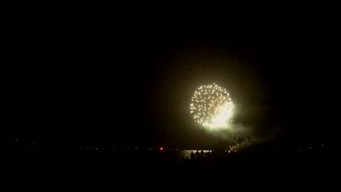 Lightning Mixed With Fireworks