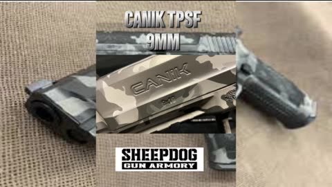 Canik ‘TPSF’ 4.5” Barrel 9mm (Woodland Dark Gray Color) 18 rd capacity