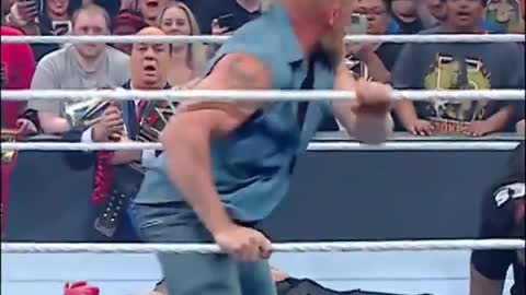 Brock lesnar smashes roman reigns.friday night smackdown-18/06/3022
