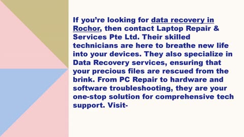 Best data recovery in Rochor