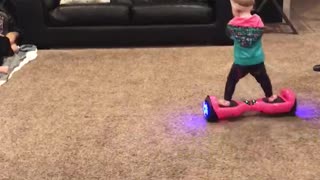 16-month-old Baby Is A Real Hoverboard Champion